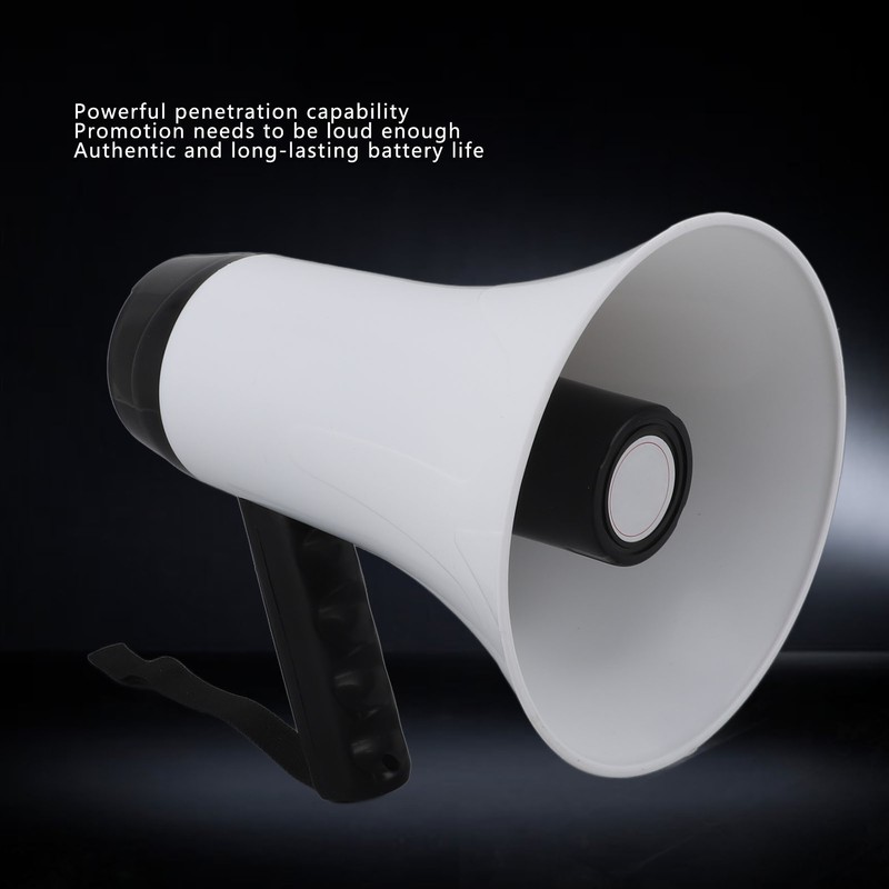 Portable Megaphone Bullhorn 30W Power Megaphone Speaker 300S Recording 500M