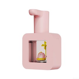 SPORTARC Automatic Soap Dispenser for Kids, Cute Pet Free Hand Soap Dispenser, Automatic Sensing, Touchless Foam Soap Dispenser, USB Charger, 400ml (Pink)