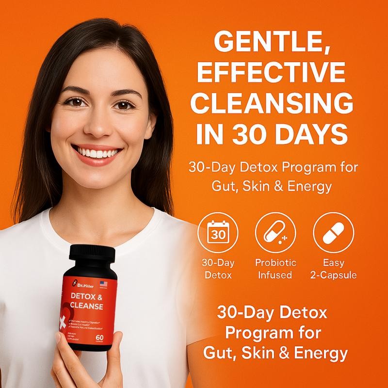 Stock Clearance! Dr. Piller Detox & Cleanse + Probiotic Supplement