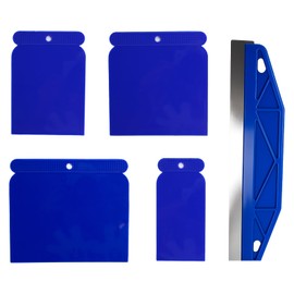 Paint Trim Guard Tool 12 Inch,Stainless Steel Paint Shield with 4 Plastic Scrapers for Cutting in, Paint Edging, Wallpaper Smoothing, Skirting Boards, Ceilings, Walls, and Window Frame Painting