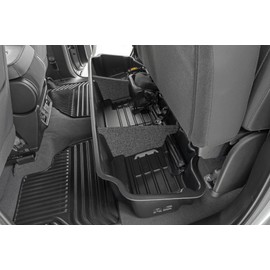 Rough Country Under Seat Storage for Chevy Silverado 1500 (2019-2024) & 2500HD/3500HD (2020-2024) - Custom-Fit Under Seat Truck Storage, Silverado Underseat Storage - Durable, Anti-Skid Thermoplastic