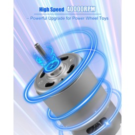 2Pcs RS550 DC Motor Drive Engine 12V 40000RPM – 18V High Speed Brushed Fast Electric Motor with Metal Gear Accessories for Power Wheel Upgrade, Kids Ride-On Car, DIY Projects Replacement Parts