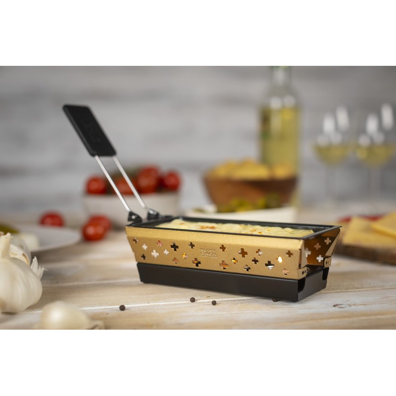 Kuhn Rikon Mini Raclette Set, Gold, Steel, Small