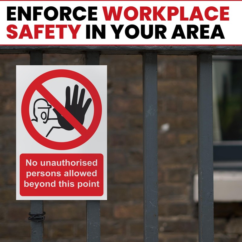 RDLCAR No Unauthorized Persons Allowed Beyond This Point - Safety