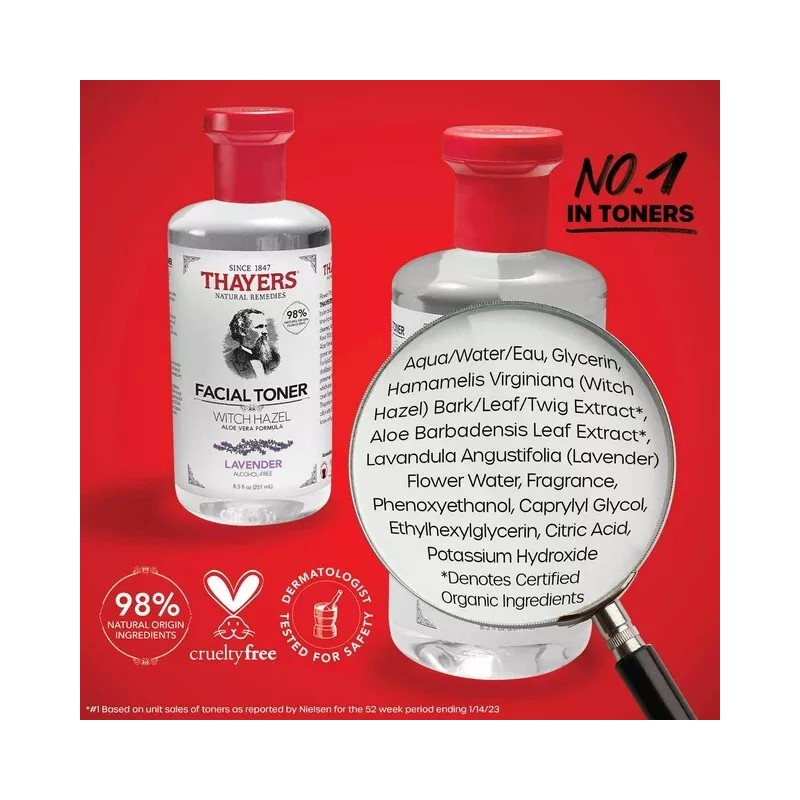 Thayers Witch Hazel Rose Petal Facial Toner, 8.5 fl oz.Select