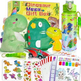 YOFUN Dinosaur Gifts for Boys - Mega Dino Gift Box for Kids, Birthday Gift Ideas for Boys and Girls Ages 3-10, Dinosaur Toys Set with Fun and Educational Features