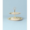 Lenox 893490 Holiday 2-Tiered Server, Christmas Dinnerware