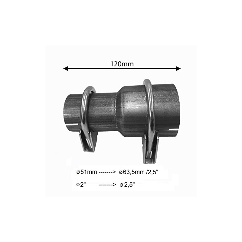 Pipe Reducer Diameter 51 mm / 2 Inch to Diameter