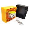 KIRO&SEEU Red Sign Mushroom Emergency Stop Push Button Switch Station