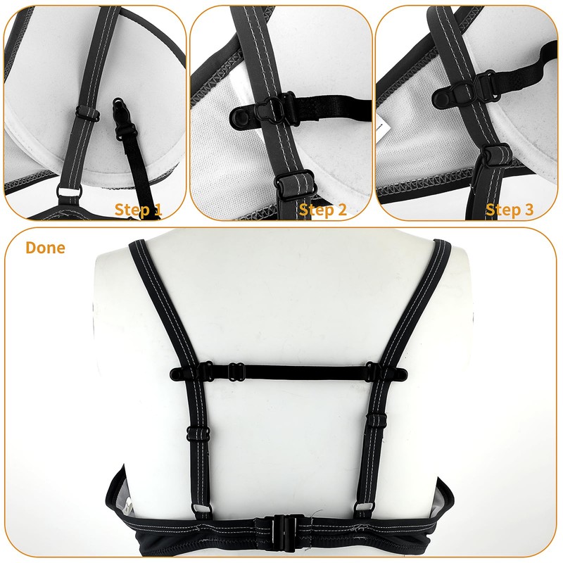 Prasacco 6 Pcs Bra Strap Holders for Slipping, Women's Elastic