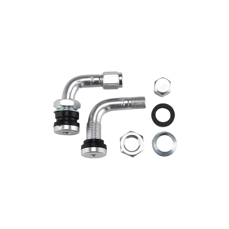 2x Aluminium Angle Valve 90° Tyre Valve Compatible with Scooter