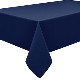 Home Direct Quality Square Fabric Tablecloth 180x180cm 70"x70" Navy Blue