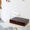 GENRICE Wooden Silverware Chest without Silverware, Silverware Box Storage for