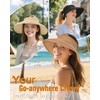 YANIKY Sun Visor Hat for Women, Wide Brim Straw Visors