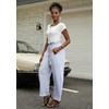 LAJIOJIO Baggy Wide Leg Sweatpants for Women Casual High Waisted