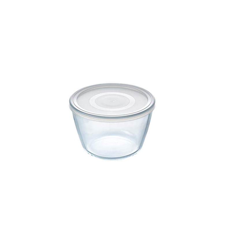 Pyrex 155P001 Round Dish with Lid, Transparent, 1.6 Litre