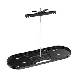 RVPNR RV Dual Propane Tank Cylinder Rack for Camper and Travel Trailer for 20lb Tanks, Black, White or Grey Options (DEEP Black)