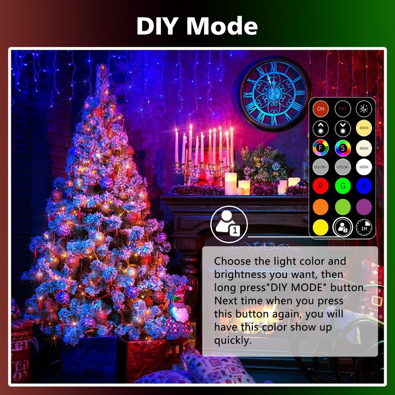 FTL E12 LED Color Changing Candelabra Light Bulb with Remote