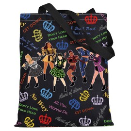 LEVLO Broadway Queen Cosmetic Make Up Bag Gift For Musical Theater Lover Six Queen Musical Make Up Zipper Pouch Bag For Wome, Six Queen F BT, Cosmetic Bag