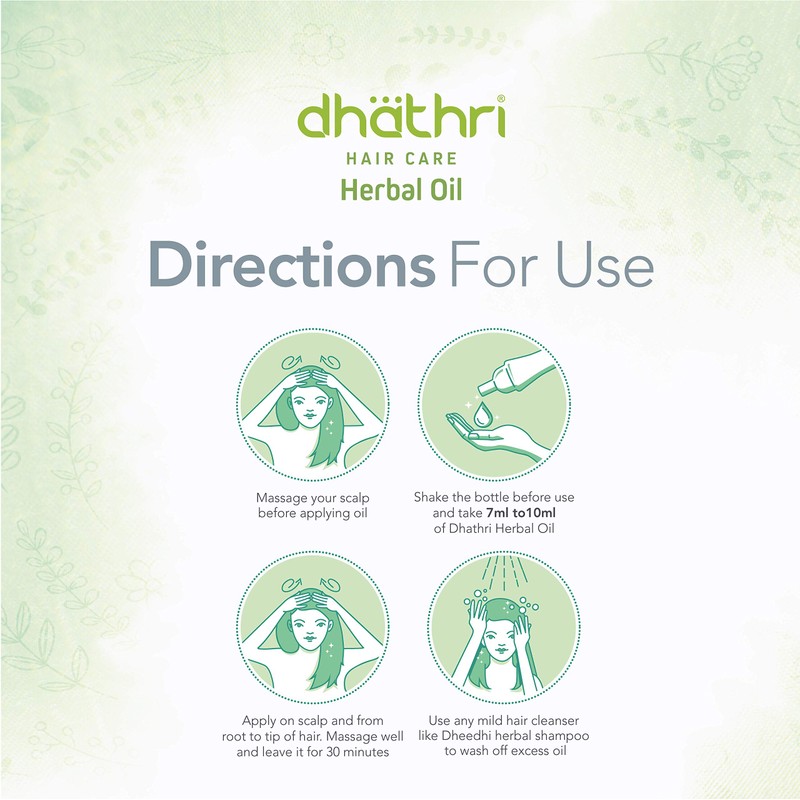 Dhathri Hair Care Herbal Oil - 100 ml (Pack of