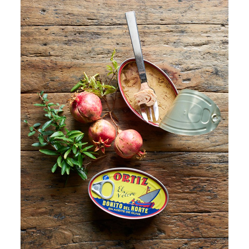 Ortiz White Tuna in Olive Oil, Fresh Tender Slices, Spanish