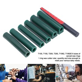 Carving Wax Ring Tube for Making Rings, Wax Carving Tool with Finger Stick Ruler, Lost Waxs Casting Supplies for Jewelry Ring Casting Mold Kit, Jewelry Making Carved Sculpture
