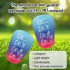 2pcs Mini Soccer Shin Guards, 3.15x1.97 Inch Letter Style Extra