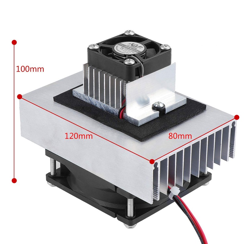 ESUMIC DC 12V DIY Thermoelectric Peltier Refrigeration Cooling System Kit