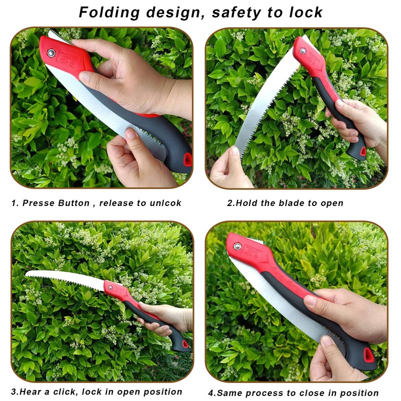 WEIMELTOY 12 Inch Heavy Duty Pruning Saw, Folding Hand Saw