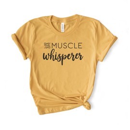Dream Lume Massage Therapist Gift - Muscle Whisperer Tee - Body Worker - Masseuse Shirt - Massage Therapist - Message Therapy - Softstyle Unisex Tee