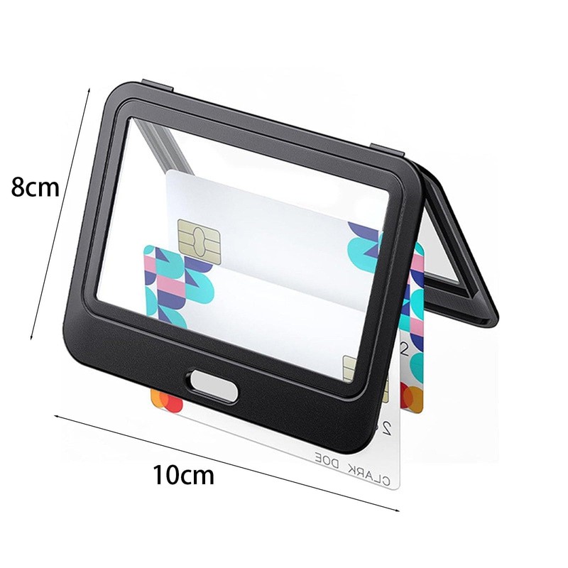 Pack of 4 ID Card Holders with Double-Sided Windows, Horizontal