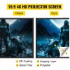Vevor Pantalla Para Proyector 80puLG. 16:9 4k Con Trípode