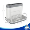 MR.SIGA Sink Caddy, Kitchen Sink Organizer Sponge Brush Holder with