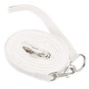 Hy Draw Reins with Clips - White