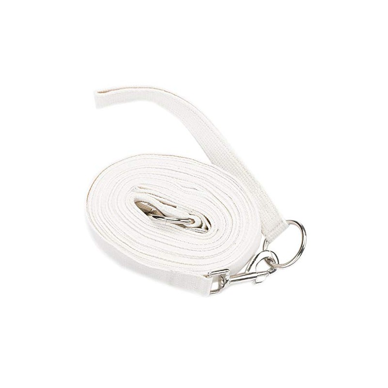 Hy Draw Reins with Clips - White