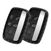 WORCAS 2 Pcs Key Fob Case Carbon Fiber Pattern Silicone