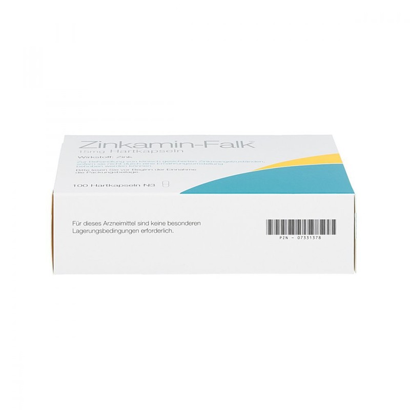 Zinc Fireplace Falk 15 mg Hard Capsules Pack of 100