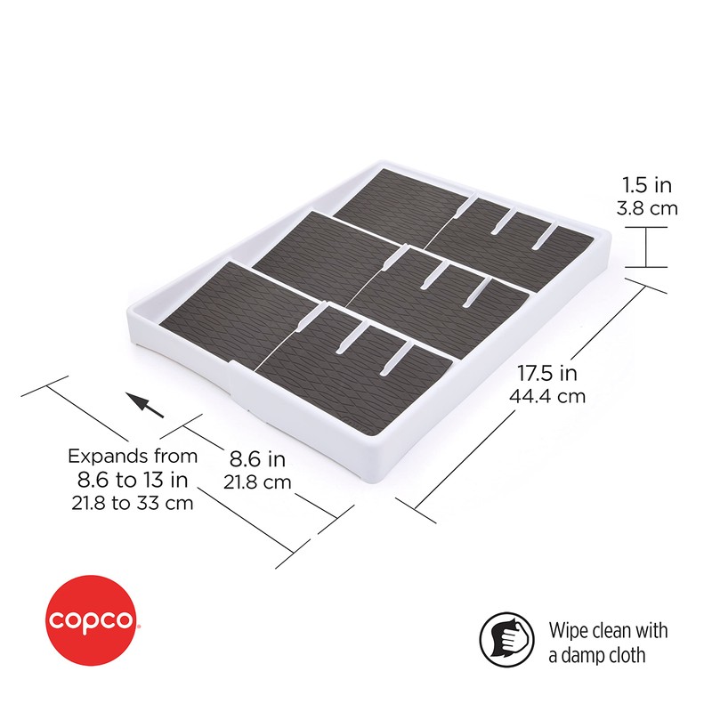 Copco Drawer Organizer, 17.5 L x 8.6 W x 1.5