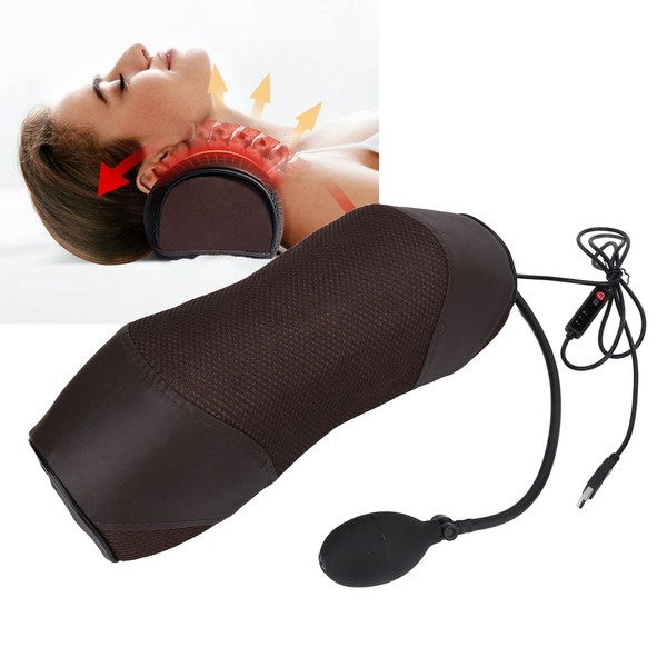 Intelligent Neck Traction Pillow with Temperature Control, Heating Pad for Cervical Gas Bag, Neck Pain Relief, Traction Cushion for Cervical Spine, Healthy Cervical Spine, Neck