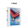 Staples Heavy Duty 1-inch 3-Ring View Binder with D-Rings and