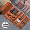 Gifts for Men/Women, Stainless Steel Manicure Set with PU leather
