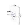 AccEncyc Adhesive Shelf Bracket 2.8" Punch Free Shelf Support Pegs