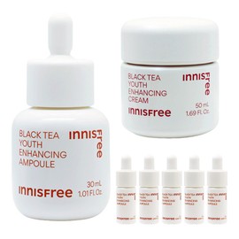 Innisfree Black Tea Youth Enhancing Ampoule 30ml+Black Tea Cream 50ml+ / 이니스프리 블랙티 유스 인핸싱 앰플30ml+블랙티 크림50ml+