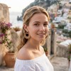 4 Pairs Handmade Raffia Rattan Bohemian Round Drop Dangle Earrings