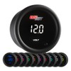 GlowShift 10 Color Digital Volt Voltmeter Gauge - Reads Battery
