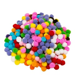500PCS Colorful Pom Poms Craft Pom Pom Balls Mini Pompomfor DIY Art Creative Crafts Decorations (1inch/2.5cm)