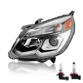 TTUN AUTO Compatible with 2016 2017 Chevy Equinox L/LS/LT/LTZ Headlight with Bulbs Projector & Halogen Type 84009752 84009751(Driver Side
