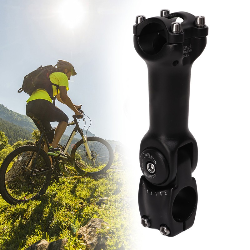 Bicycle Stem Adjustable 60 Riser 130mm 25.4mm Handlebar Stem for