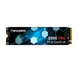 S500 Pro 512GB NVMe SSD M.2 PCIe Gen3x4 2280 Internal Solid State Drive, SLC Cache 3D NAND TLC, Up to 3200MB/s, Compatible with Laptop and PC Desktops(Black)