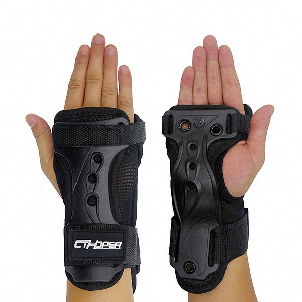 CTHOPER Skiing Wrist Guard Gloves Roller Skating Wrist Palms Protective